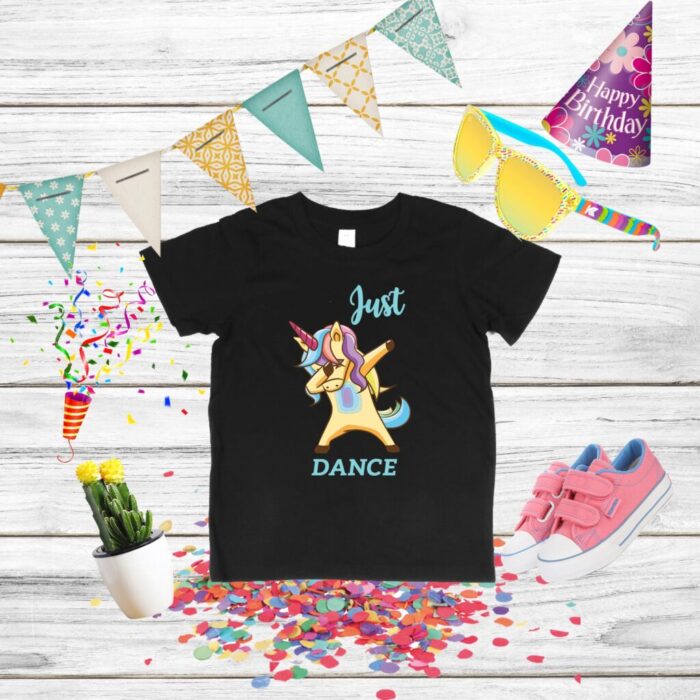 Tricou cu unicorn pentru petrecere aniversară copii