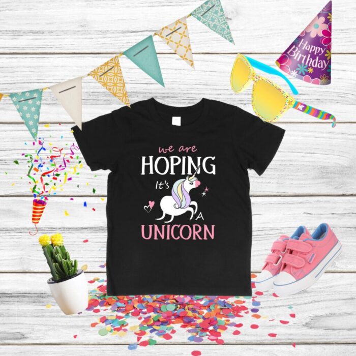 Tricou aniversar unicorn colorat pentru copii casual