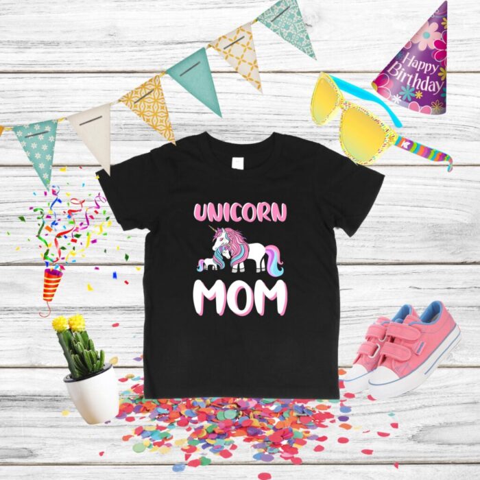 Tricou Unicorn Mom pentru întreaga familie aniversară